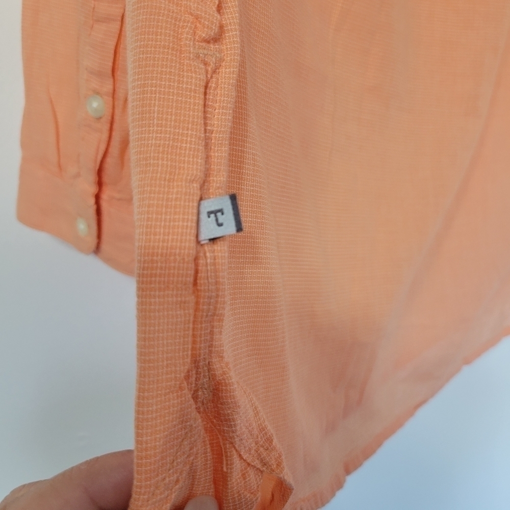 Toad & Co Airbrush Tunic Melon Orange 100% Organic Cotton Size M - Picture 6 of 9